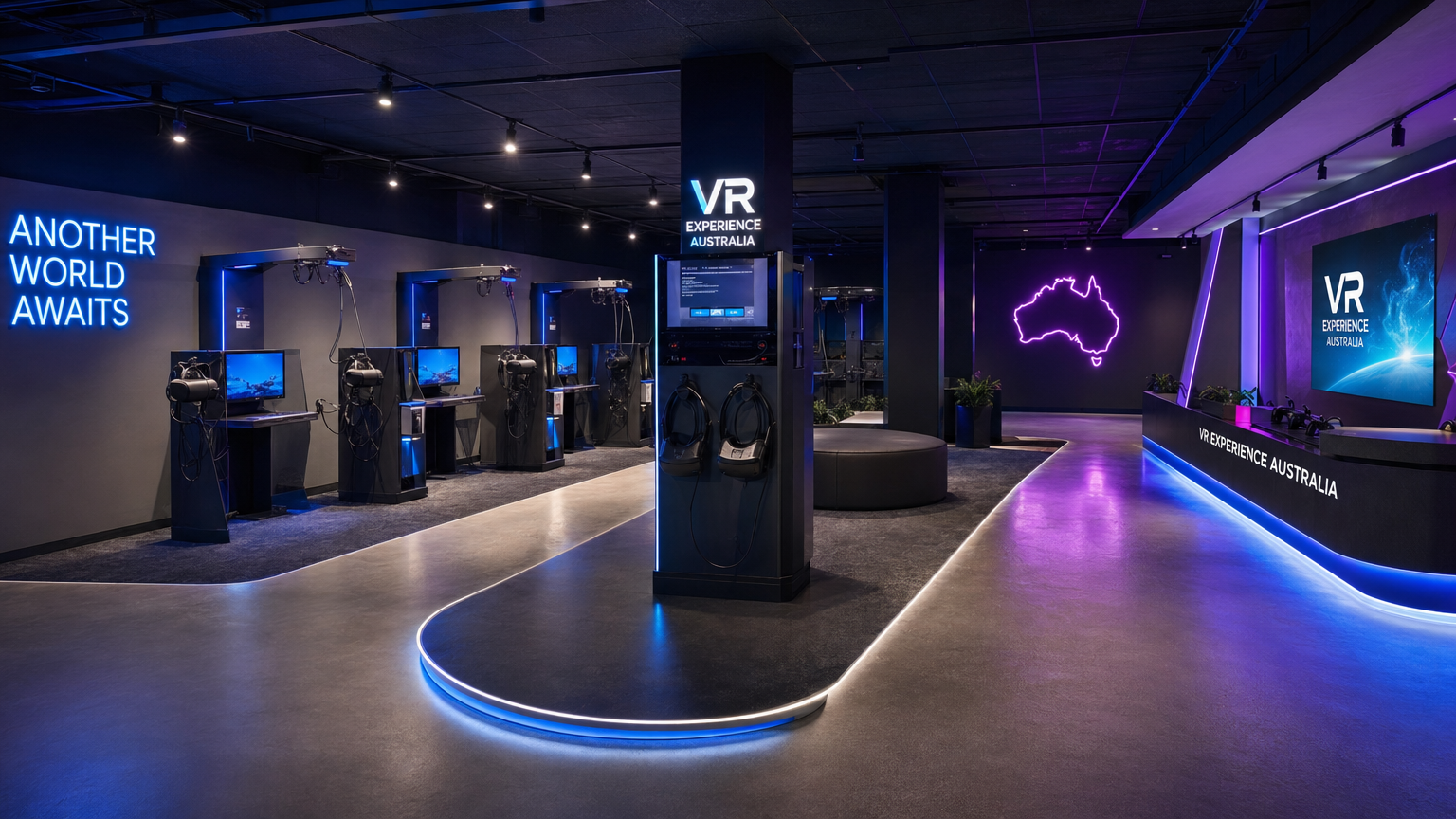 VR experience centre interior